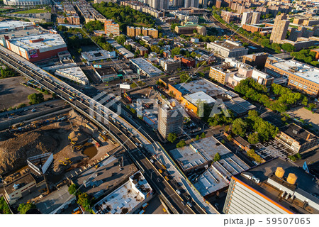 Aerial view of the Bronx, NYC 59507065