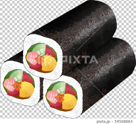 Egatamaki: Setsubun Ekatamaki Food Sushi... - Stock Illustration ...