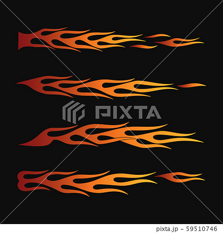 fire flames in tribal style for tattoo, vehicle fire flames in tribal style for tattoo, vehicle 59510746