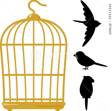 simple birdcage silhouette