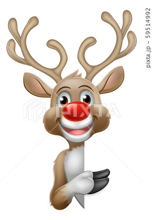 Reindeer Christmas Cartoon Character 59514992