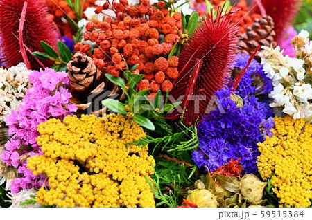 Beautiful colorful natural decoration. Decor autumn-fall 59515384