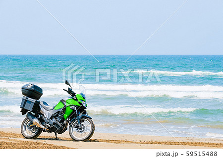 バイクと海 （千里浜なぎさドライブウェイ） 59515488