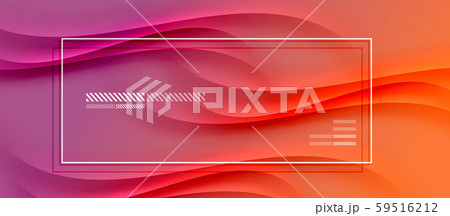 Trendy simple fluid color gradient abstract background with dynamic wave shadow line effect. Vector 59516212