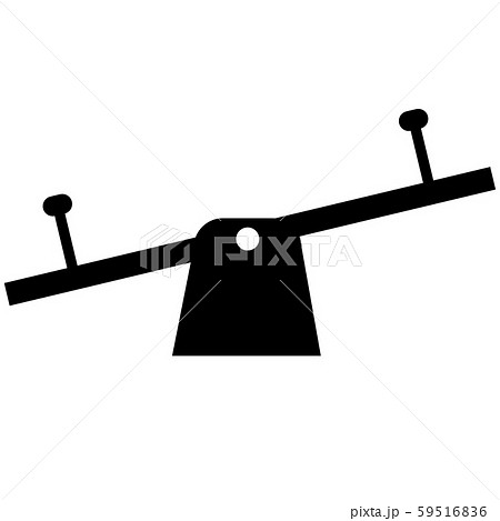 seesaw icon on white background. flat style. seesaw icon for your web site design, logo, app, UI. seesaw for kid sign.  59516836