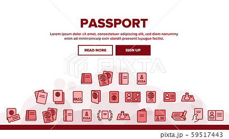 Passport Landing Header Vector 59517443