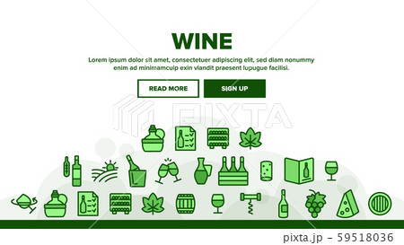 Wine Product Landing Header Vector 59518036