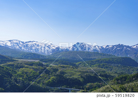 焼石岳　焼石連峰　火山　ダム湖　胆沢ダム 59519820