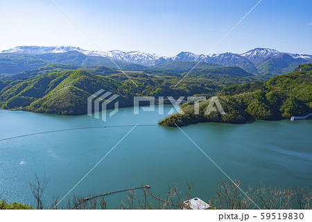 焼石岳 焼石連峰 火山 ダム湖 胆沢ダム 焼石岳 焼石連峰 火山 ダム湖 胆沢ダム 59519830