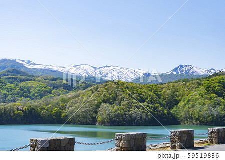 焼石岳 焼石連峰 火山 ダム湖 胆沢ダム 焼石岳 焼石連峰 火山 ダム湖 胆沢ダム 59519836