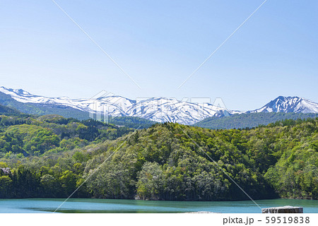 焼石岳 焼石連峰 火山 ダム湖 胆沢ダム 焼石岳 焼石連峰 火山 ダム湖 胆沢ダム 59519838