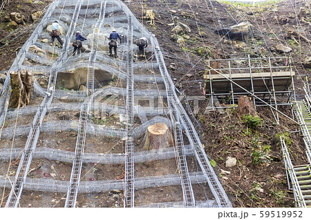 法面保護工事_働く人 法面保護工事_働く人 59519952