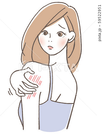 肌のトラブル　痒み 59522951
