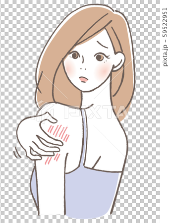 肌のトラブル　痒み 59522951