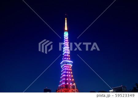 東京タワー特別ライトアップ夜景・インフィニティ・ダイヤモンドヴェール 59523349
