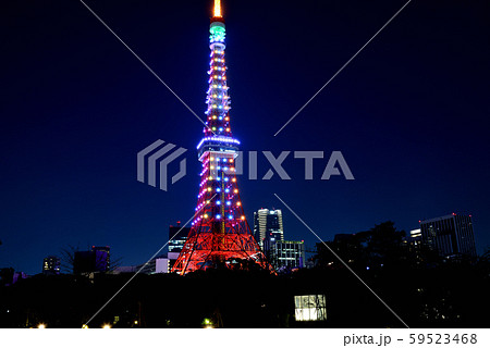 東京タワー特別ライトアップ夜景・インフィニティ・ダイヤモンドヴェール 59523468