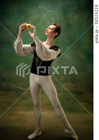 Young ballet dancer as a Snow White's character, modern fairytales Young ballet dancer as a Snow White's character, modern fairytales 59524228