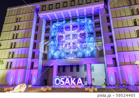 大阪・御堂筋・イルミネーション・大阪市役所 59524405