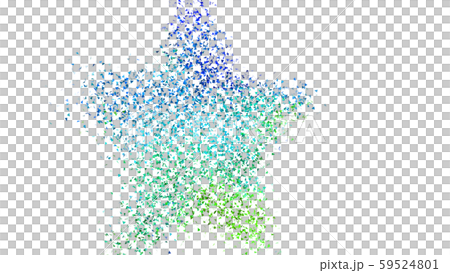 CGパーティクル　トライアングルの紙吹雪 59524801