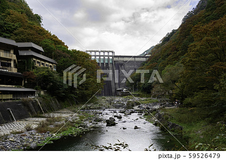 湯原温泉郷　温泉街　名泉砂湯　岡山県真庭市 59526479