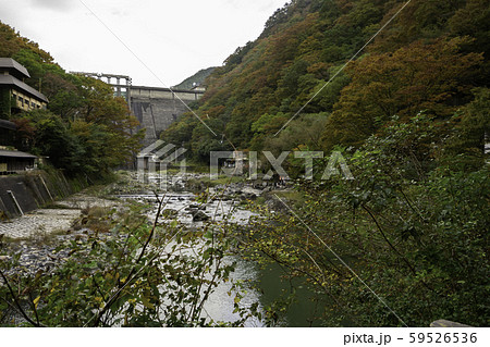 湯原温泉郷　温泉街　名泉砂湯　岡山県真庭市 59526536