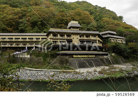 湯原温泉郷　温泉街　八景　岡山県真庭市 59526569