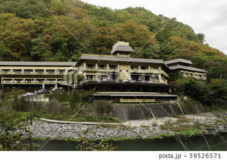 湯原温泉郷　温泉街　八景　岡山県真庭市 59526571