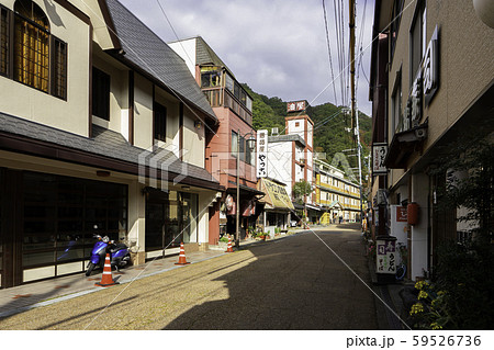 湯原温泉郷　温泉街　メインストリート　岡山県真庭市 59526736