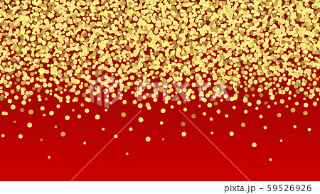 ゴールドラメ背景 赤のイラスト素材