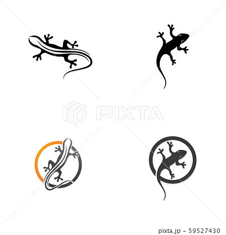 Lizard Symbol Icon Vectorのイラスト素材