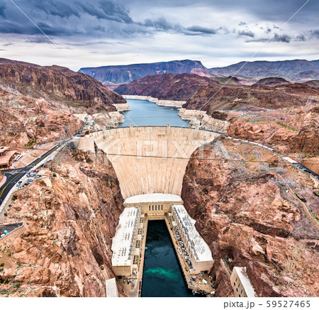 Hoover Dam on the Colorado River, the USA Hoover Dam on the Colorado River, the USA 59527465