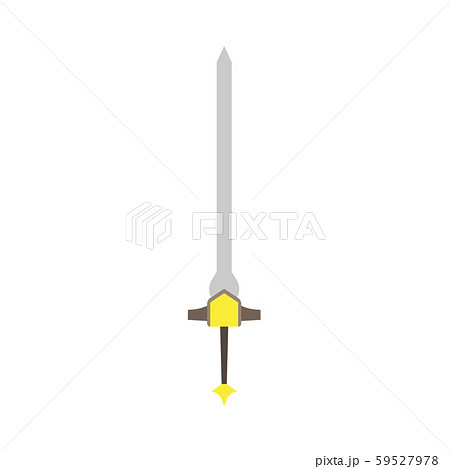 Longsword vector sharp cartoom magic king icon 59527978