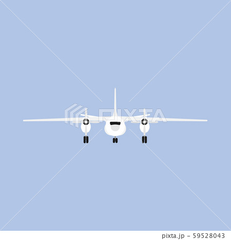Plane travel transportation vector airliner front 59528043