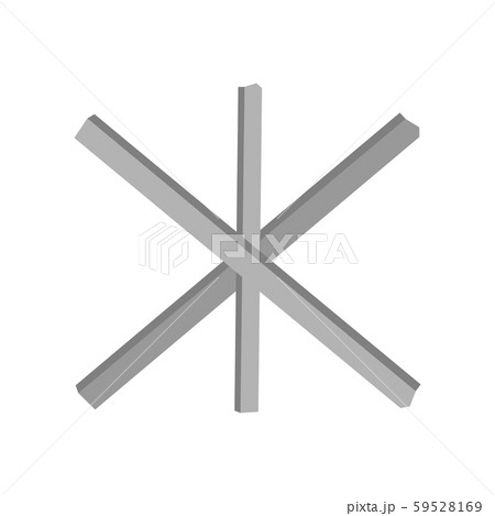 Military barricade barbed defence warning element. Military barricade barbed defence warning element. 59528169