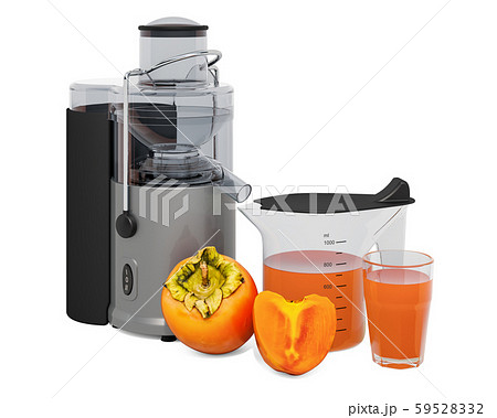 Persimmon juice with electric juicer 59528332