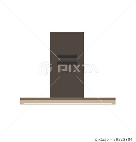 Kitchen hood air extractor filter symbol. Flat 59528384