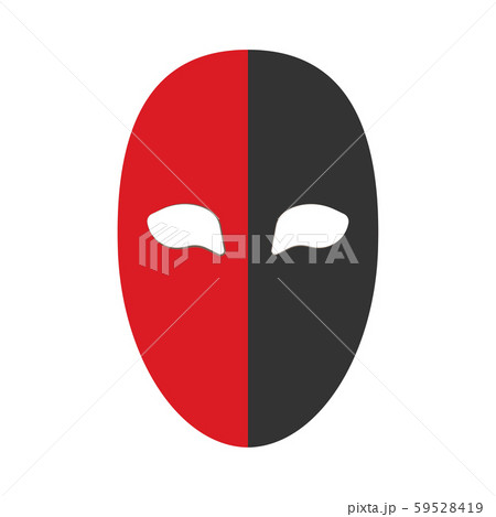 Carnival mask decoration illustration red 59528419
