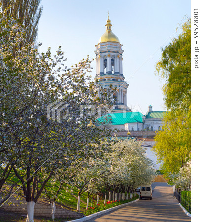 Kiev Pechersk Lavra church spring 59528801