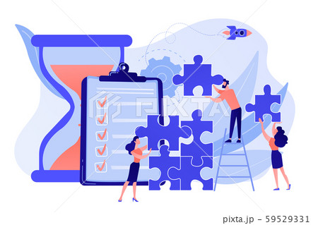 Project delivery concept vector illustration Project delivery concept vector illustration 59529331