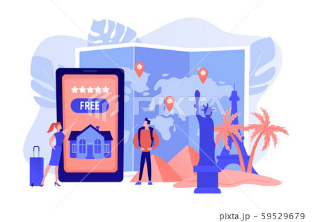Hospitality and travel clubs concept vector illustration 59529679