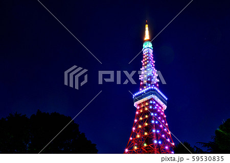 東京タワー特別ライトアップ・インフィニティ・ダイヤモンドヴェール 東京タワー特別ライトアップ・インフィニティ・ダイヤモンドヴェール 59530835