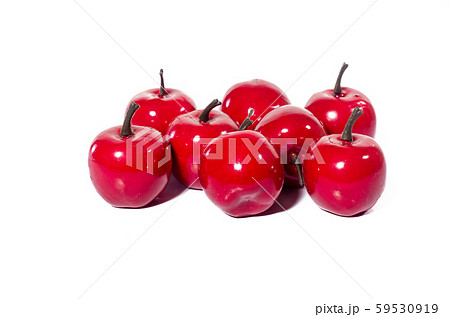 Artificial red apple, isolated on white background hunger health 59530919