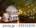 木製のミニチュア住宅　一軒家　不動産　 59531639
