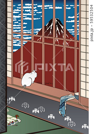 名所江戸百景浅草田浦酉の町詣＆凱風快晴2 59532504