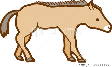 Cute Horse Illustration Stock Illustration
