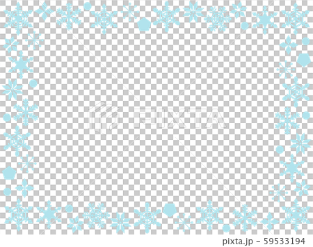 Snow crystal frame - Stock Illustration [59533194] - PIXTA