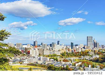秋の仙台市全景 秋の仙台市全景 59533412