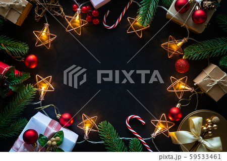 Holiday Christmas card background with festive 59533461
