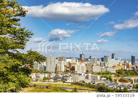 秋の仙台市全景 秋の仙台市全景 59533519