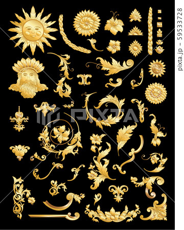 Elements In baroque, rococo, victorian 59533728